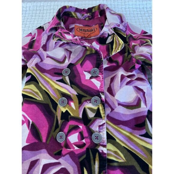 Missoni For Target Purple Floral Coat - Picture 3 of 11